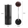Manual Coffee Grinder, Burr Coffee Bean Grinder - Capacity 20g with CNC Stainless Steel Pentagon Conical Burr for Home and Camping