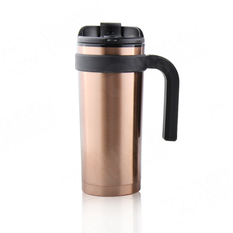 Pretty Customize Stainless Steel Logo Color Engraved Blue Tea Coffee Thermos Flask 500ml