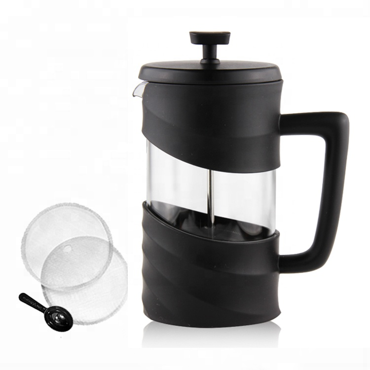 Portable French Press 600ml Coffee Plunger and Coffee Maker BPA Free PP Holder And Handle