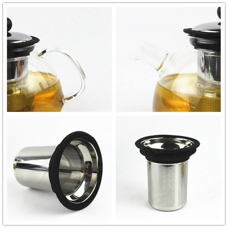 Hot Selling Tea Pot Glass Borosilicate with Silicone Sleeve