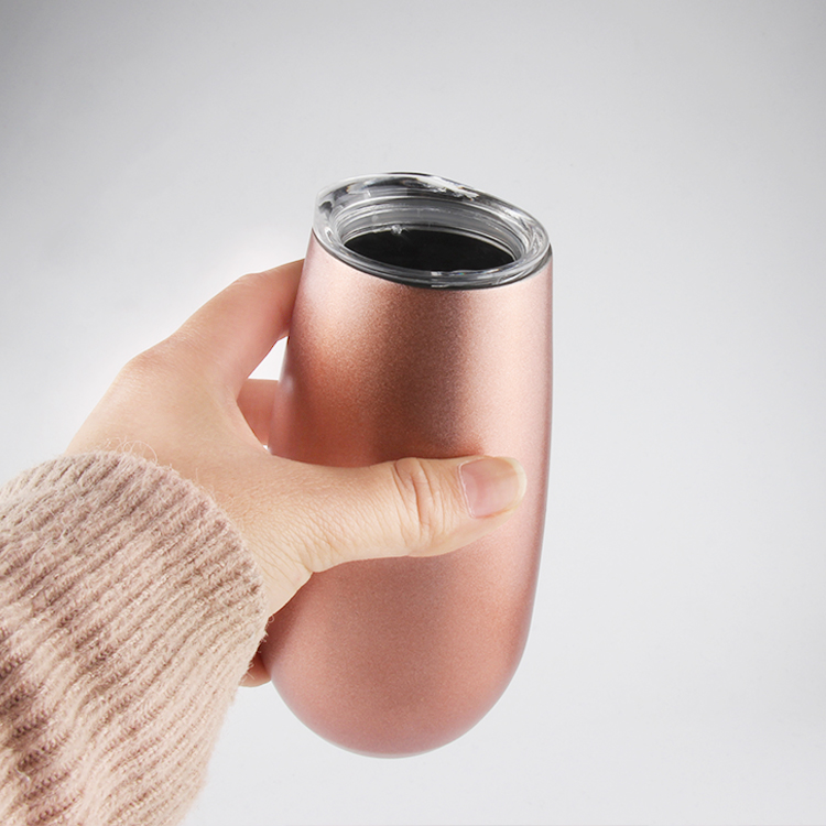 Rose Gold Bulk Travel Wine Tumbler Double Insulated Cups