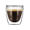 Reusable Double Wall Glass Coffee Cups Travel Drinking Cup