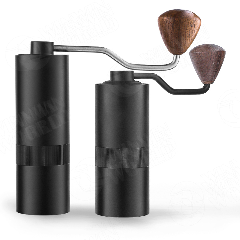 Manual Coffee Grinder, Burr Coffee Bean Grinder - Capacity 20g with CNC Stainless Steel Pentagon Conical Burr for Home and Camping