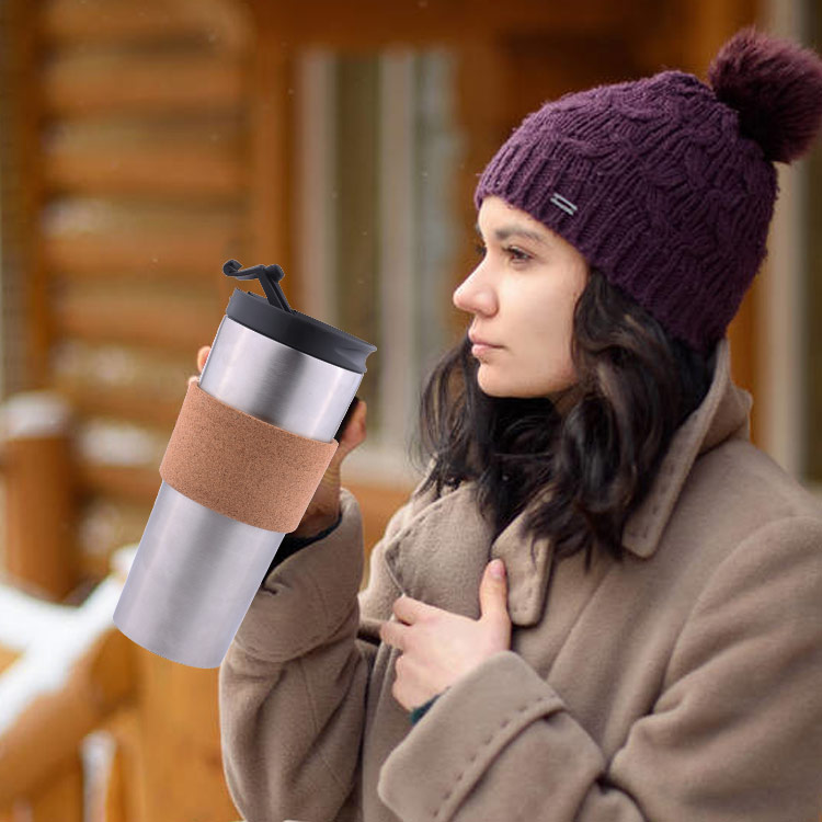Collapsible Reusable Iced Coffee Tumbler Drinking Cup for Travel