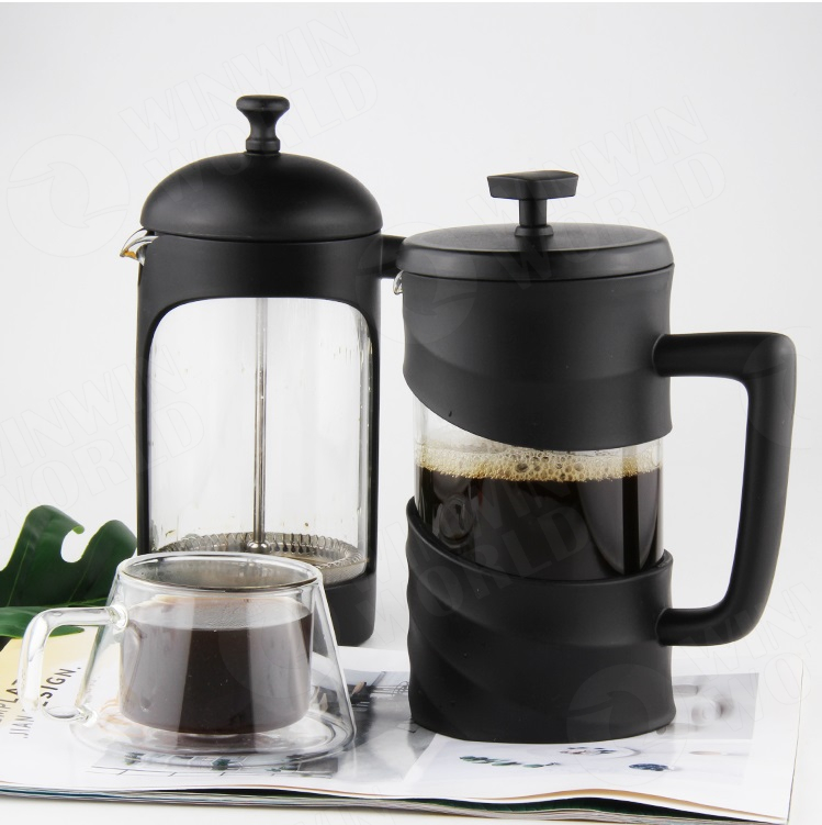Private Label Best Cold French Press Coffee Maker Stainless Steel Cafetiere 2 Cup
