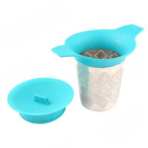 Reusable Stainless Steel Tea Infuser Tea Leaf Strainer with Silicone Sleeve 