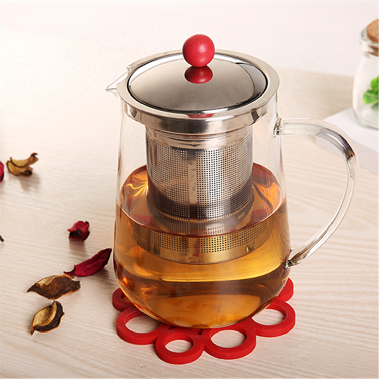 2021 Quality Glass Insulated Tea Pot with Lid