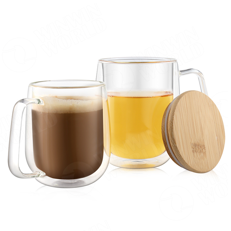 Custom Acceptable Coffee Wooden Lids Beer Best Personalized Cup Travel Mugs WIth Handle