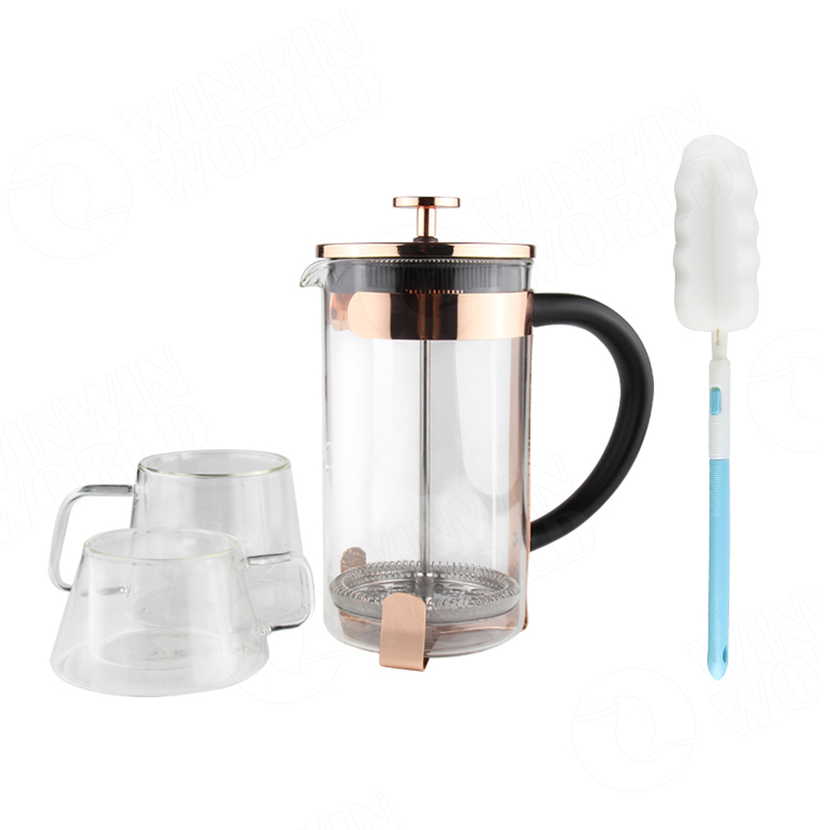 Yellow Black Coffee Maker Best Office Pour Over Coffee Pot Stainless Steel Single Cup Percolator With Grinder