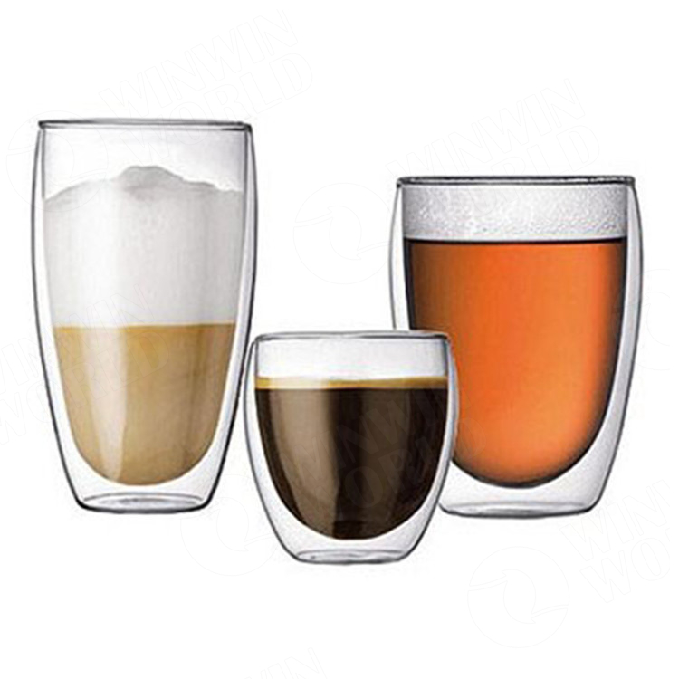 350ml Double Walled Espresso Glasses Best Travel Coffee Cups