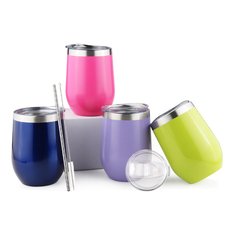 Leak Proof Black Coffee Tumbler Smoothie Cups with Lids And Straws