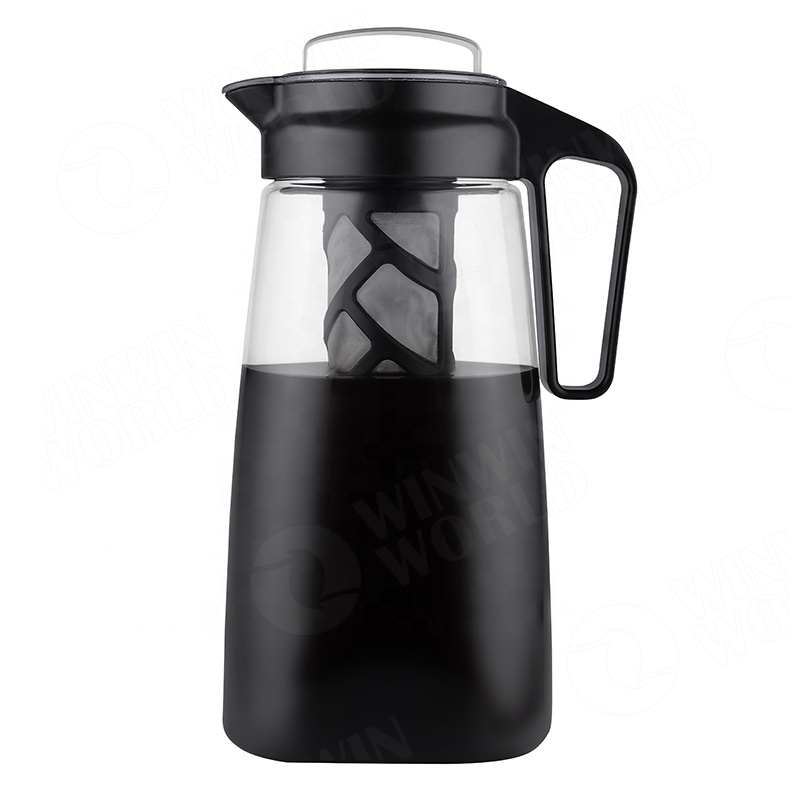 BPA Free Leak proof Tritan Cold Brew Iced Coffee Maker with Airtight Lid 