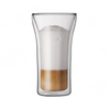 Popular Refillable Double Wall Glass Tea Cup Reusable Cold Drink Coffee Cup
