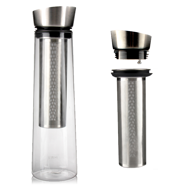 Healthy Tea Unbreakable Stainless Steel Tea Pot with Infuser Coffee Pot