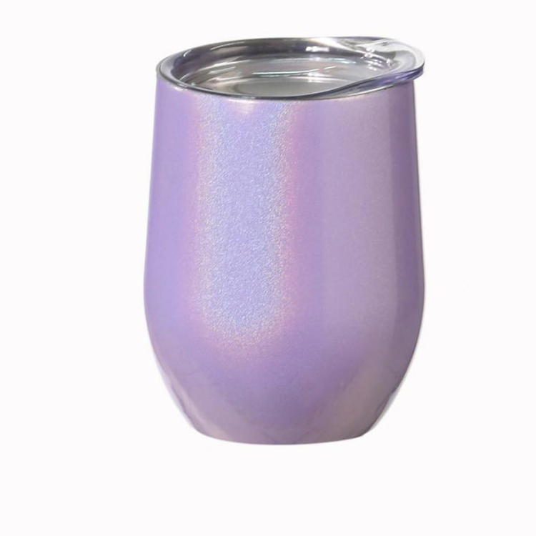 OEM 12oz Glitter Tumbler Insulated Wine Glass