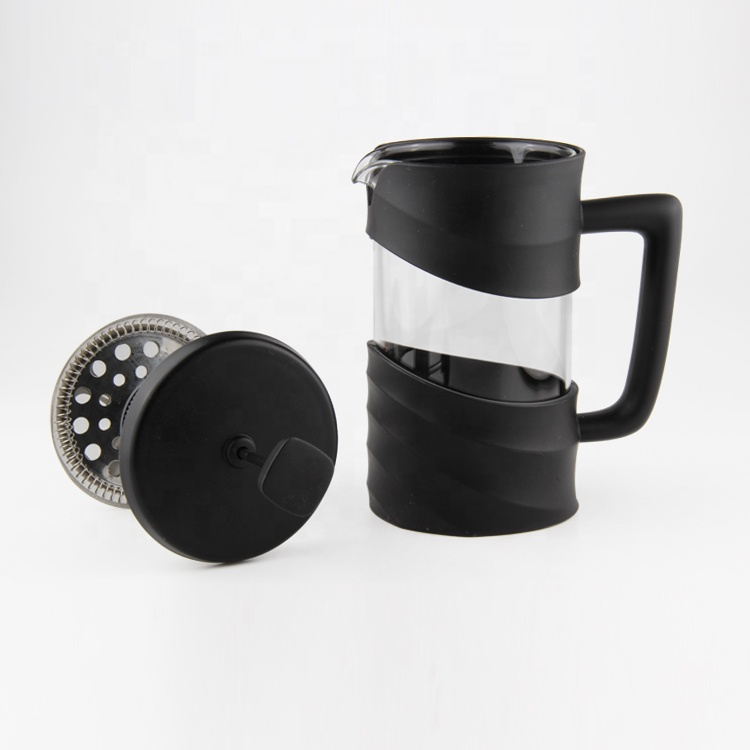 Portable French Press 600ml Coffee Plunger and Coffee Maker BPA Free PP Holder And Handle