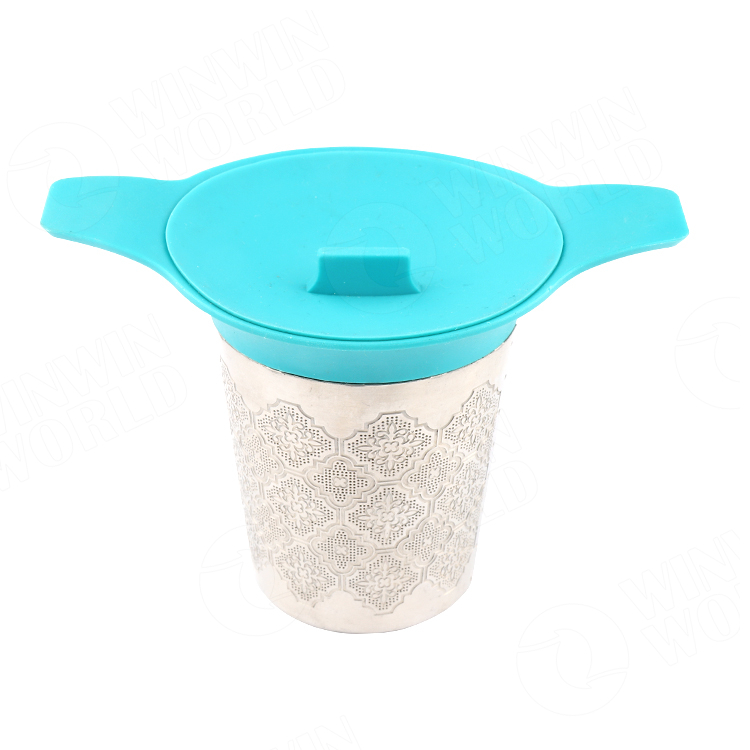 Reusable Stainless Steel Tea Infuser Tea Leaf Strainer with Silicone Sleeve 