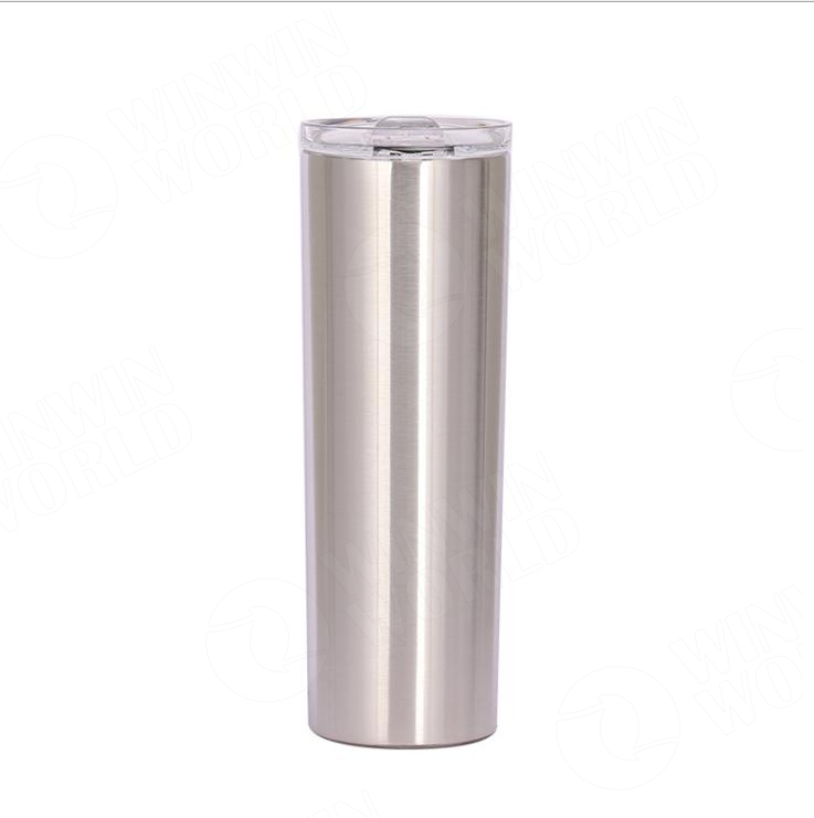 Wholesal Stainless Steel 20Oz Tumblers Double Wall Insulated Straight Water Cup Wine Sublimation Tumbler With Lids And Straws