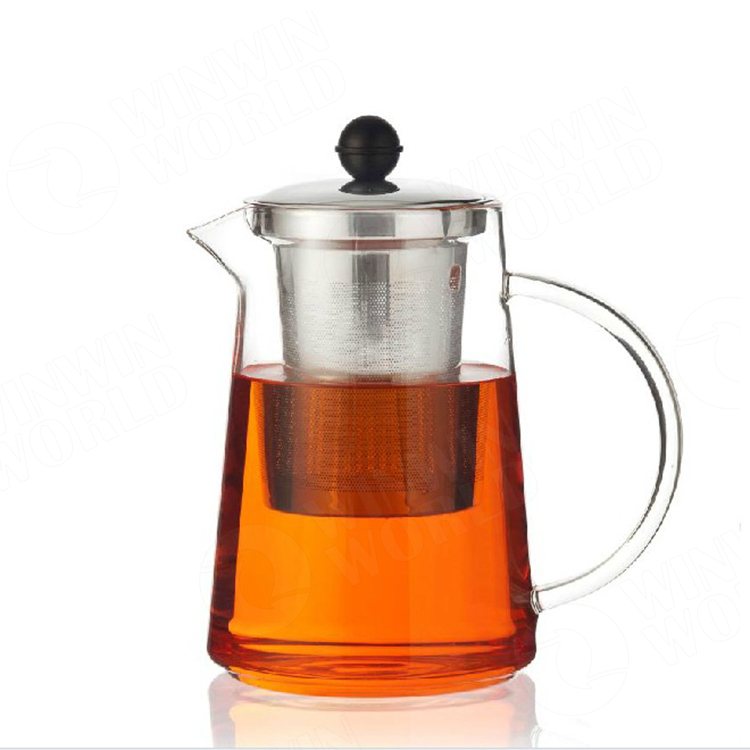 1000ml Camping Coffee Tea Pot Hand Made Glass Set