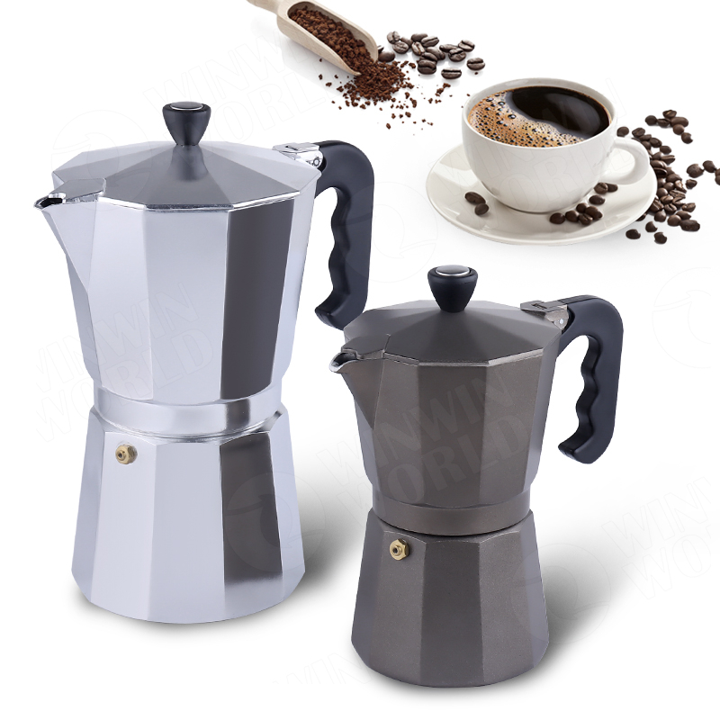Best Cheap Price On Sale Coffee Maker Houehold Espresso Moka Coffee Pot Different Capacity for Options