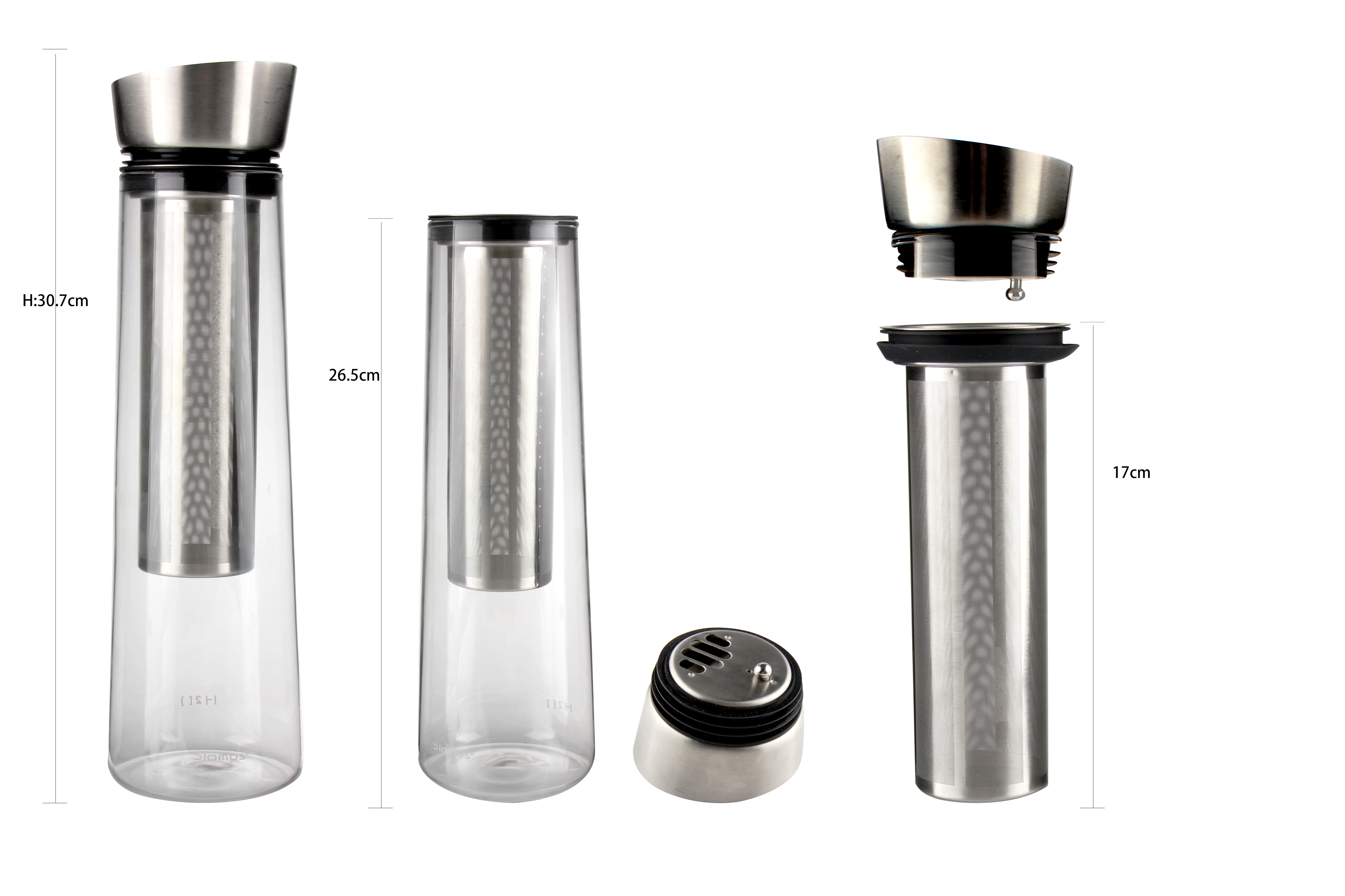 Healthy Tea Unbreakable Stainless Steel Tea Pot with Infuser Coffee Pot