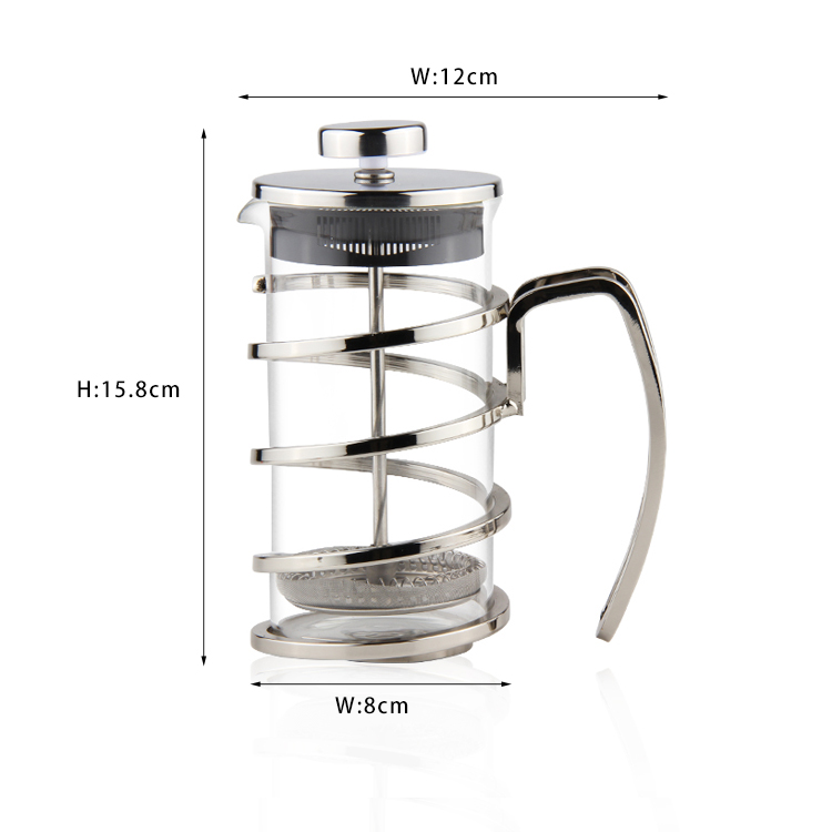 Leak Proof Manual Press Espresso Stainless Coffee Plunger Cold Brew Cafetiere