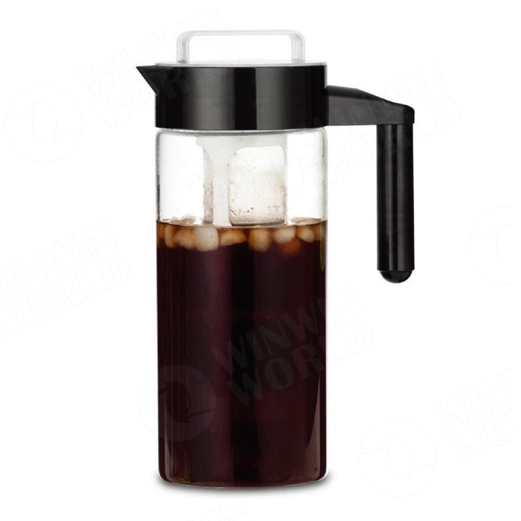 Easy Clean Transparent Borosilicate Glass Tea Pot Heat Resistant Jug